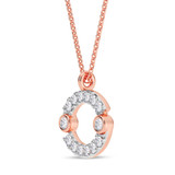 Photo of Sunsign Cancer 1/15 CT. T.W. Lab Grown Diamond Pendant 10K Rose Gold [CP2043R]
