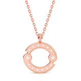 Photo of Sunsign Cancer 1/15 CT. T.W. Lab Grown Diamond Pendant 10K Rose Gold [CP2043R]