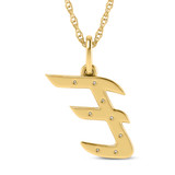 Photo of Aabha "E" 1/10 CT. T.W. Lab Grown Diamond Pendant 14K Yellow Gold [CP1735Y]