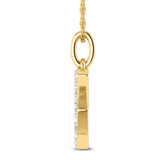 Photo of Aabha "K" 1/8 Carat T.W. Lab Grown Diamond Pendant 10K Yellow Gold [CP1741Y]