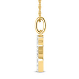 Photo of Aabha "S" 1/8 Carat T.W. Lab Grown Diamond Pendant 14K Yellow Gold [CP1749Y]