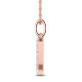 Photo of Aabha "U" 1/8 CT. T.W. Lab Grown Diamond Pendant 10K Rose Gold [CP1751R]
