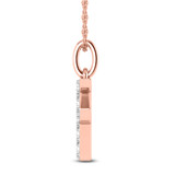 Photo of Aabha "F" 1/10 CT. T.W. Lab Grown Diamond Pendant 10K Rose Gold [CP1736R]