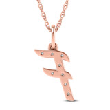 Photo of Aabha "F" 1/10 CT. T.W. Lab Grown Diamond Pendant 10K Rose Gold [CP1736R]