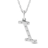 Photo of Aabha "I" 1/10 CT. T.W. Lab Grown Diamond Pendant 14K White Gold [CP1739W]