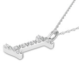 Photo of Aabha "I" 1/10 CT. T.W. Lab Grown Diamond Pendant 14K White Gold [CP1739W]