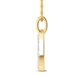 Photo of Aabha "A" 1/8 Carat T.W. Lab Grown Diamond Pendant 10K Yellow Gold [CP1731Y]