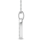 Photo of Aabha "W" 1/8 Carat T.W. Lab Grown Diamond Pendant 14K White Gold [CP1753W]