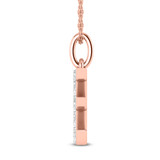 Photo of Aabha "E" 1/10 Carat T.W. Lab Grown Diamond Pendant 10K Rose Gold [CP1735R]