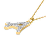 Photo of Aabha "A" 1/8 CT. T.W. Lab Grown Diamond Pendant 14K Yellow Gold [CP1731Y]