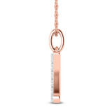 Photo of Aabha "Z" 1/8 CT. T.W. Lab Grown Diamond Pendant 10K Rose Gold [CP1756R]