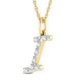 Photo of Aabha "I" 1/10 CT. T.W. Lab Grown Diamond Pendant 14K Yellow Gold [CP1739Y]