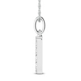 Photo of Aabha "M" 1/8 CT. T.W. Lab Grown Diamond Pendant 10K White Gold [CP1743W]
