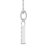 Photo of Aabha "N" 1/8 CT. T.W. Lab Grown Diamond Pendant 14K White Gold [CP1744W]