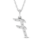 Photo of Aabha "F" 1/10 Carat T.W. Lab Grown Diamond Pendant 14K White Gold [CP1736W]