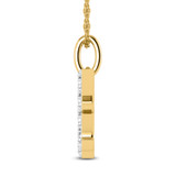 Photo of Aabha "H" 1/10 CT. T.W. Lab Grown Diamond Pendant 14K Yellow Gold [CP1738Y]