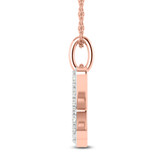 Photo of Aabha "X" 1/8 Carat T.W. Lab Grown Diamond Pendant 10K Rose Gold [CP1754R]