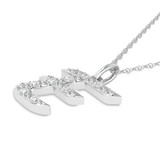 Photo of Aabha "E" 1/10 CT. T.W. Lab Grown Diamond Pendant 14K White Gold [CP1735W]