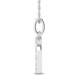 Photo of Aabha "D" 1/8 Carat T.W. Lab Grown Diamond Pendant 10K White Gold [CP1734W]