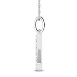Photo of Aabha "L" 1/10 CT. T.W. Lab Grown Diamond Pendant 14K White Gold [CP1742W]