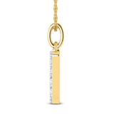 Photo of Aabha "M" 1/8 Carat T.W. Lab Grown Diamond Pendant 10K Yellow Gold [CP1743Y]