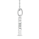 Photo of Aabha "S" 1/8 Carat T.W. Lab Grown Diamond Pendant 14K White Gold [CP1749W]