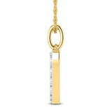 Photo of Aabha "N" 1/8 Carat T.W. Lab Grown Diamond Pendant 14K Yellow Gold [CP1744Y]