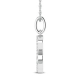 Photo of Aabha "R" 1/8 Carat T.W. Lab Grown Diamond Pendant 10K White Gold [CP1748W]