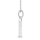 Photo of Aabha "J" 1/10 Carat T.W. Lab Grown Diamond Pendant 10K White Gold [CP1740W]
