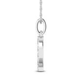 Photo of Aabha "Q" 1/8 Carat T.W. Lab Grown Diamond Pendant 10K White Gold [CP1747W]