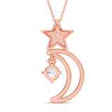 Photo of Itri 1/20 Carat T.W. Lab Grown Diamond Pendant 14K Rose Gold [CP2048R]