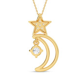 Photo of Itri 1/20 CT. T.W. Lab Grown Diamond Pendant 10K Yellow Gold [CP2048Y]