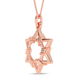 Photo of Dara 0 CT. T.W. Lab Grown Diamond Pendant 14K Rose Gold [CP2058R]