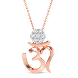 Photo of Omja 1/15 Carat T.W. Lab Grown Diamond Pendant 14K Rose Gold [CP2059R]
