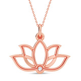 Photo of Kamal 1/25 CT. T.W. Lab Grown Diamond Pendant 14K Rose Gold [CP2057R]