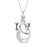 Photo of Deva 1/20 Carat T.W. Lab Grown Diamond Pendant 10K White Gold [CP2051W]