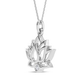 Photo of Padma 1/25 Carat T.W. Lab Grown Diamond Pendant 10K White Gold [CP2054W]