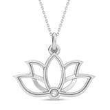 Photo of Kamal 1/25 CT. T.W. Lab Grown Diamond Pendant 10K White Gold [CP2057W]