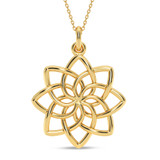 Photo of Castor 0 CT. T.W. Lab Grown Diamond Pendant 14K Yellow Gold [CP2060Y]