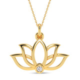 Photo of Kamal 1/25 CT. T.W. Lab Grown Diamond Pendant 14K Yellow Gold [CP2057Y]