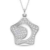 Photo of Felis 1/3 Carat T.W. Lab Grown Diamond Pendant 14K White Gold [CP2055W]