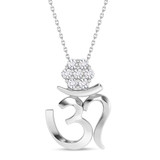 Photo of Omja 1/15 Carat T.W. Lab Grown Diamond Pendant 14K White Gold [CP2059W]