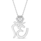Photo of Omja 1/15 Carat T.W. Lab Grown Diamond Pendant 14K White Gold [CP2059W]
