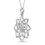 Photo of Castor 0 Carat T.W. Lab Grown Diamond Pendant 14K White Gold [CP2060W]