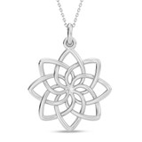 Photo of Castor 0 Carat T.W. Lab Grown Diamond Pendant 14K White Gold [CP2060W]