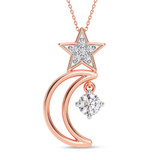 Photo of Itri 1/20 CT. T.W. Lab Grown Diamond Pendant 10K Rose Gold [CP2048R]