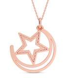 Photo of Hoku 1/7 CT. T.W. Lab Grown Diamond Pendant 14K Rose Gold [CP2049R]