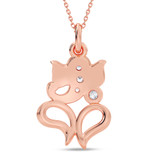 Photo of Bhupati 1/15 CT. T.W. Lab Grown Diamond Pendant 14K Rose Gold [CP2050R]