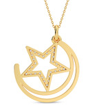 Photo of Hoku 1/7 Carat T.W. Lab Grown Diamond Pendant 14K Yellow Gold [CP2049Y]