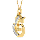 Photo of Durva 1/10 Carat T.W. Lab Grown Diamond Pendant 14K Yellow Gold [CP2052Y]